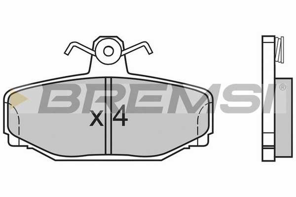 Brake Pad Set, disc brake (BP2542)