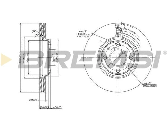 Brake Disc (CD6762V)