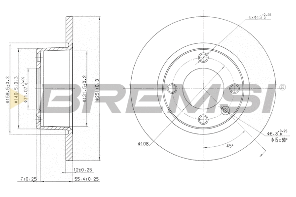 Brake Disc (CD6840S)