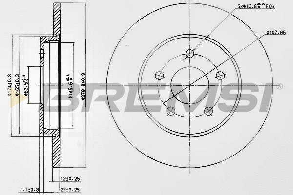 Brake Disc (CD7126S)