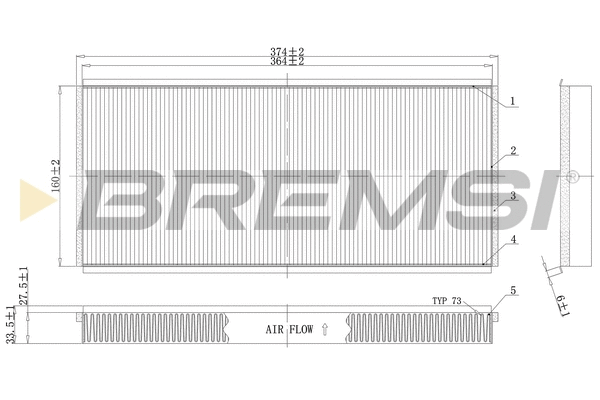 Filter, cabin air (FC1335)