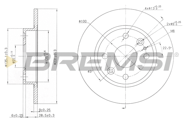 Brake Disc (CD6525S)