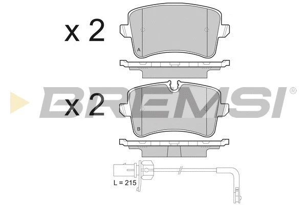 Brake Pad Set, disc brake (BP3493)