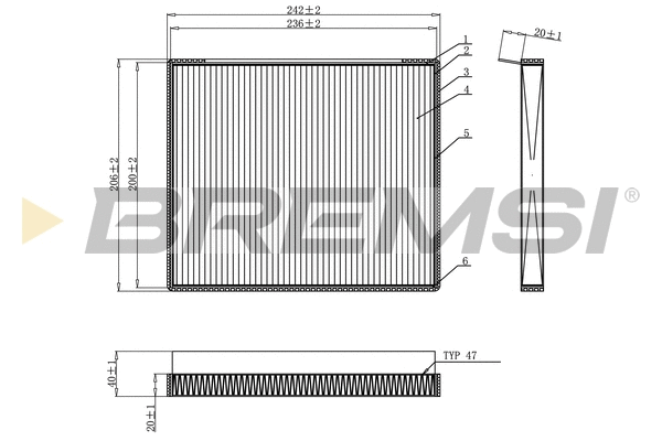 Filter, cabin air (FC0917)