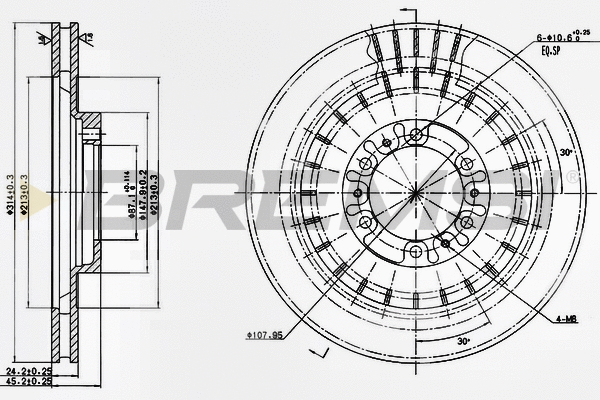 Brake Disc (CD7212V)