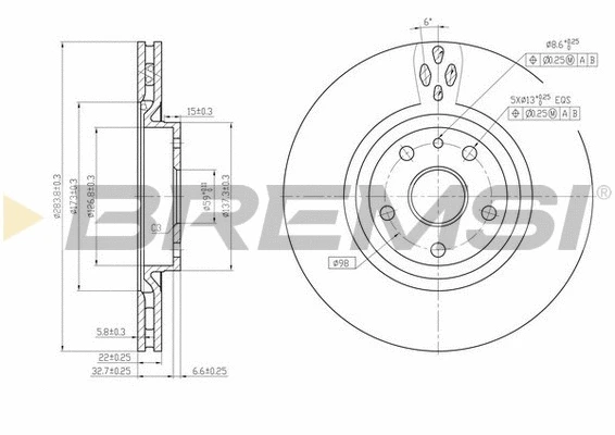 Brake Disc (CD6797V)