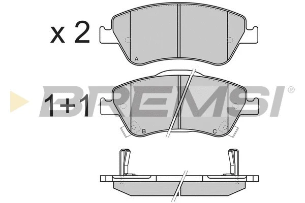 Brake Pad Set, disc brake (BP3339)