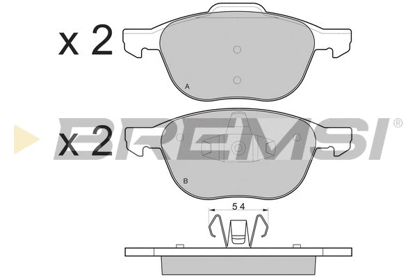 Brake Pad Set, disc brake (BP3133)
