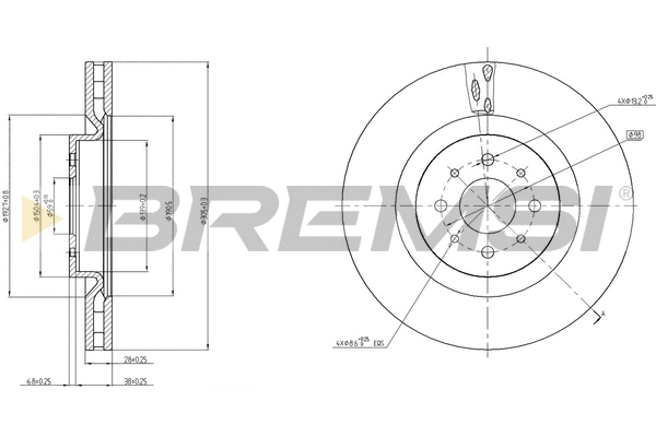 Brake Disc (CD7742V)