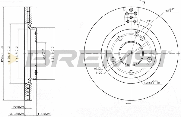 Brake Disc (CD7173V)