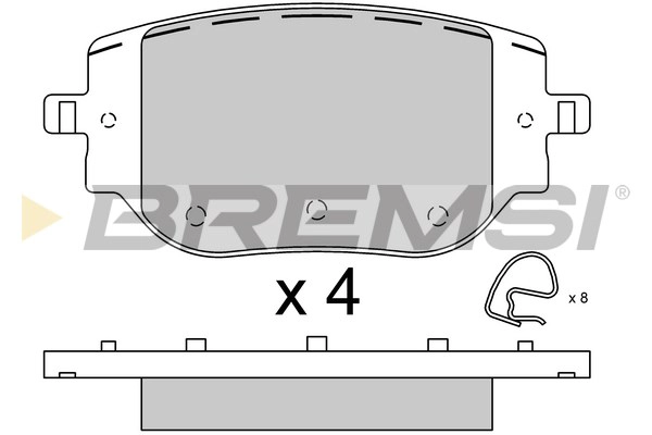 Brake Pad Set, disc brake (BP3916)
