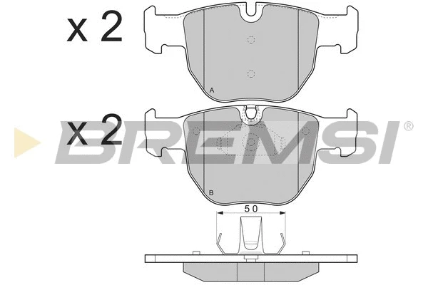 Brake Pad Set, disc brake (BP3287)