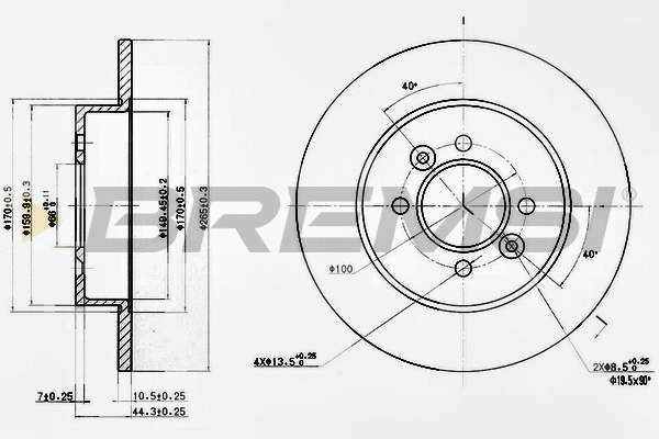 Brake Disc (CD6362S)