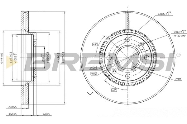 Brake Disc (CD7520V)