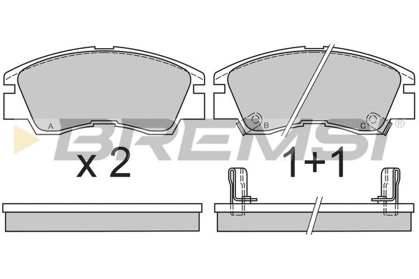 Brake Pad Set, disc brake (BP2387)
