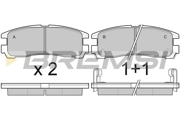 Brake Pad Set, disc brake (BP3038)