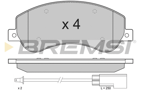 Brake Pad Set, disc brake (BP3274)