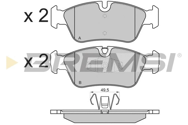 Brake Pad Set, disc brake (BP3193)