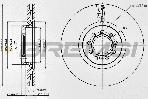 Brake Disc (CD5317V)