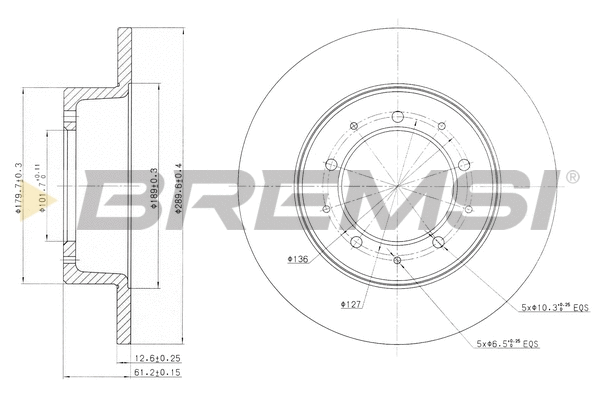 Brake Disc (CD6283S)