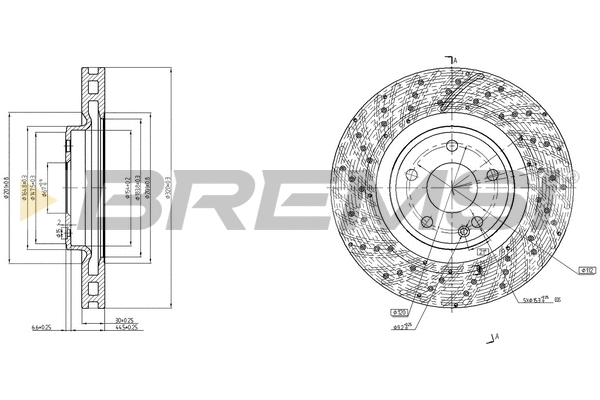 Brake Disc (CD8559V)