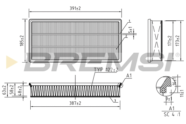 Air Filter (FA1240)