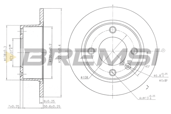 Brake Disc (CD6490S)