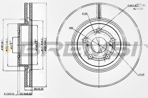 Brake Disc (CD7315V)