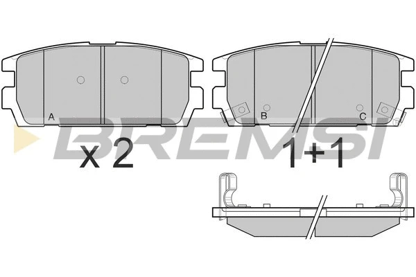 Brake Pad Set, disc brake (BP3143)