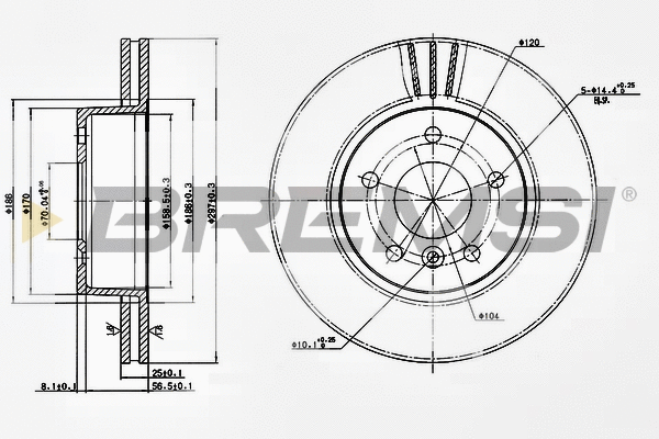 Brake Disc (CD6873V)