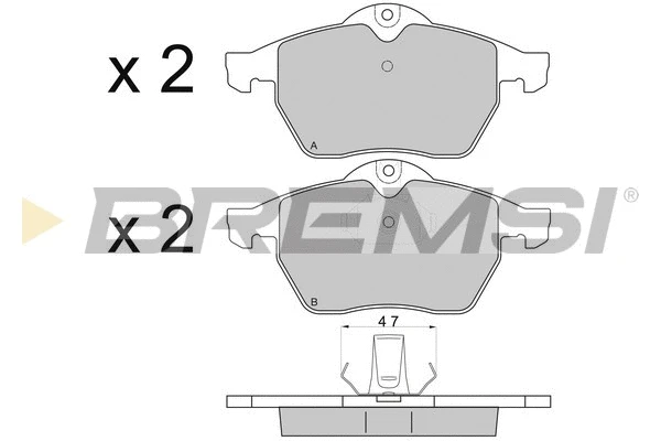 Brake Pad Set, disc brake (BP2692)