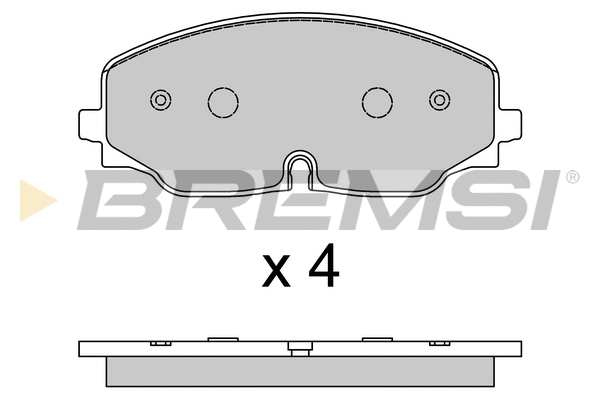 Brake Pad Set, disc brake (BP3809)