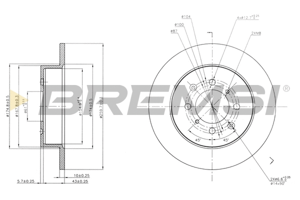 Brake Disc (CD7466S)