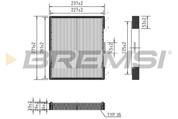 Filter, cabin air (FC1527)