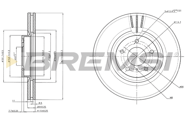 Brake Disc (CD7505V)