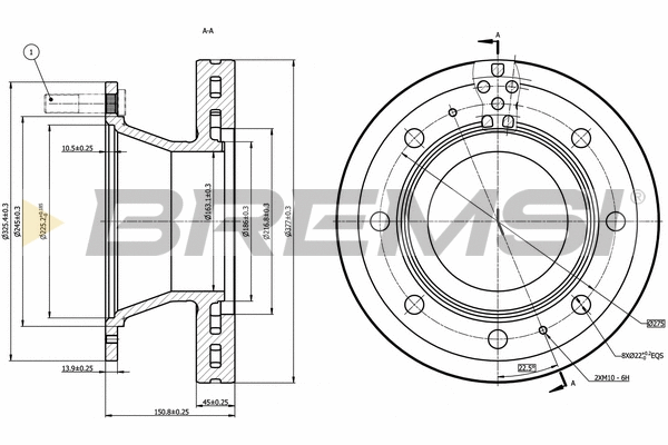 Brake Disc (CD5308V)