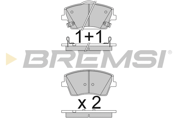 Brake Pad Set, disc brake (BP3834)