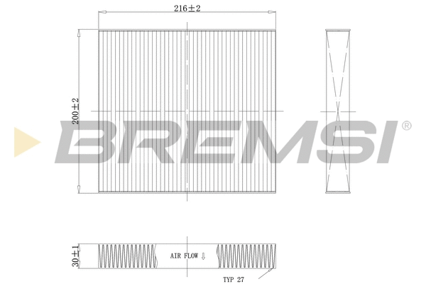 Filter, cabin air (FC1341C)