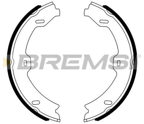 Brake Shoe Set, parking brake (GF0318)