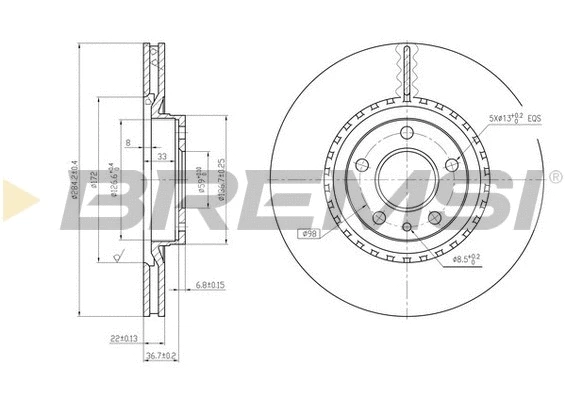 Brake Disc (CD6156V)