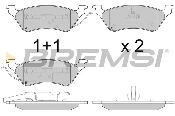 Brake Pad Set, disc brake (BP3220)