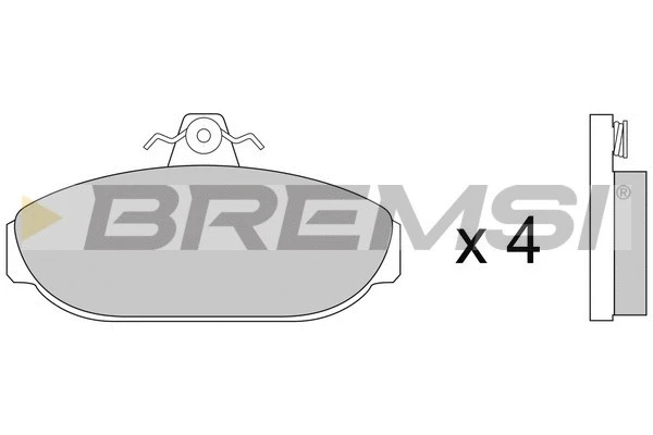 Brake Pad Set, disc brake (BP2248)