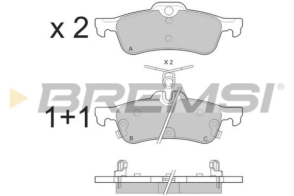Brake Pad Set, disc brake (BP3528)