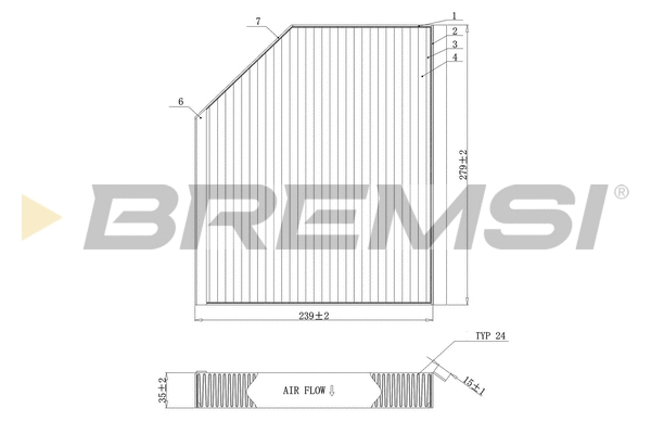 Filter, cabin air (FC0406C)