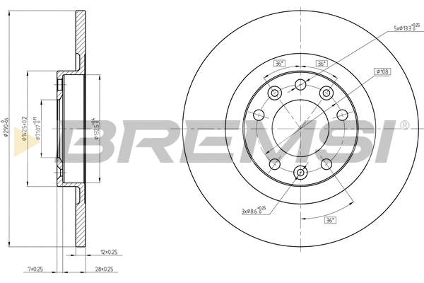 Brake Disc (CD8654S)