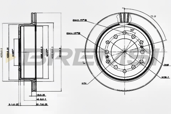 Brake Disc (CD7743V)