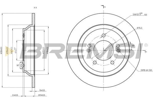 Brake Disc (CD8608S)