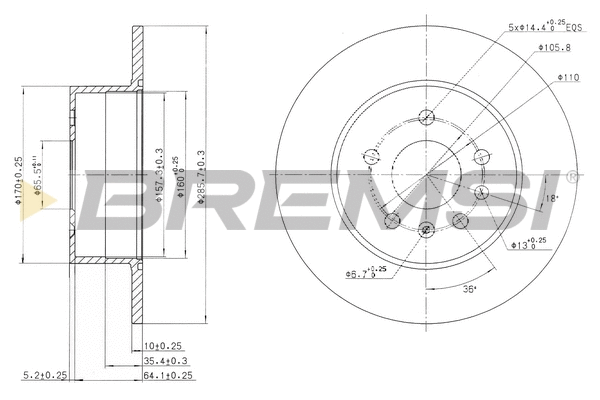 Brake Disc (CD7083S)