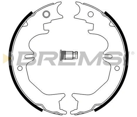 Brake Shoe Set, parking brake (GF0965)