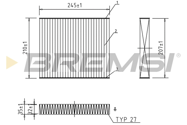 Filter, cabin air (FC0094A)